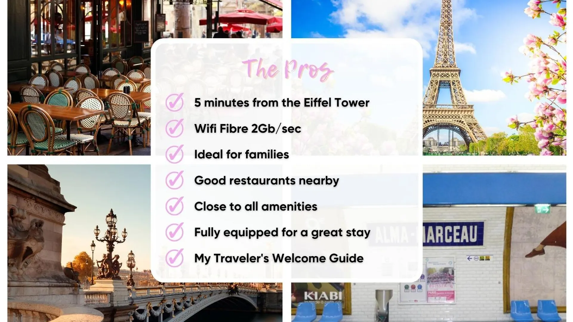 Apartament Eiffel Sakura ~ Proche Tour Eiffel, Orsay, Rer C Paryż